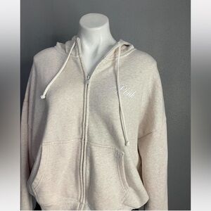 PINK Victoria's Secret Cream Fleece Jacket